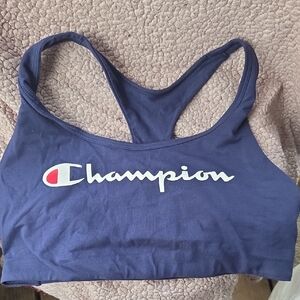 Champion Dark Blue Racerback Sports Bra